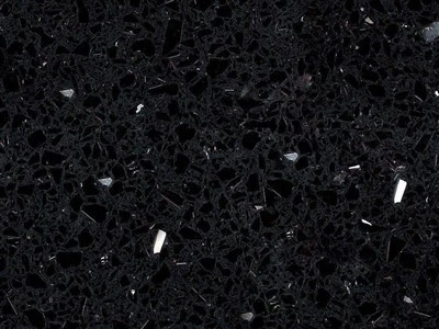 Lastra di pietra di quarzo nero